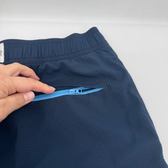 Five Four Swim Trunks Men 32 Blue Shorts Mesh Lined Elastic Drawstring Beach - Picture 5 of 15